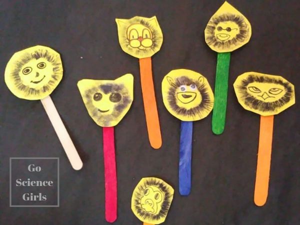  Mushroom monkeys! Fun science craft idea where kids can learn about mushroom biology and spore prints