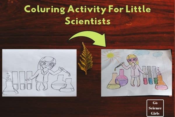 Coluring Activity For Little Scientists