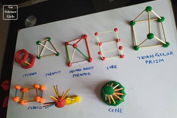 Different 3d structure experiment for kids