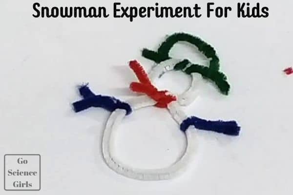 Snowman experiment for kids