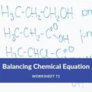 Balancing Chemical Equation Worksheet 71