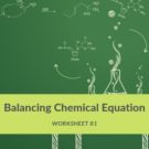 Balancing Chemical Equation Worksheet 81