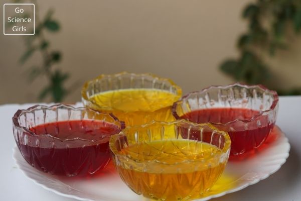 Colorful jelly in a cup - Jelly Making