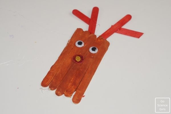 Christmas Popsicle Stick Reindeer Ornaments