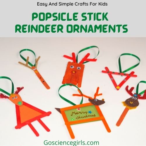 Easy And Simple Popsicle Stick Reindeer