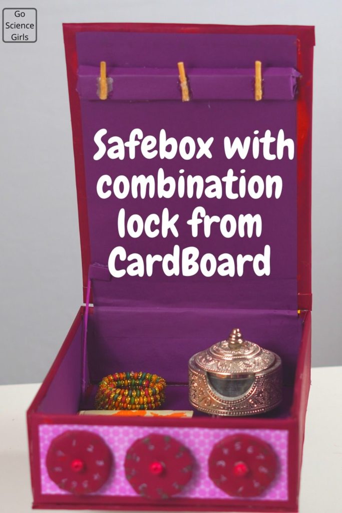 Safebox with combination lock from cardboard