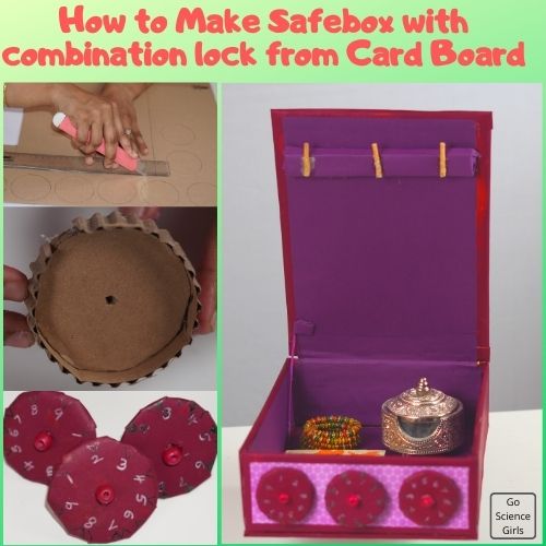 How to Make Safebox with combination lock from Card Board
