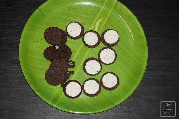How ti use oreo biscuits for moon phases