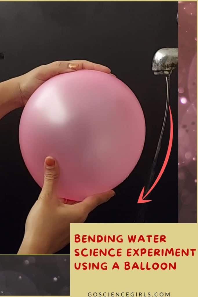 Bending Water Science Experiment using a Balloon