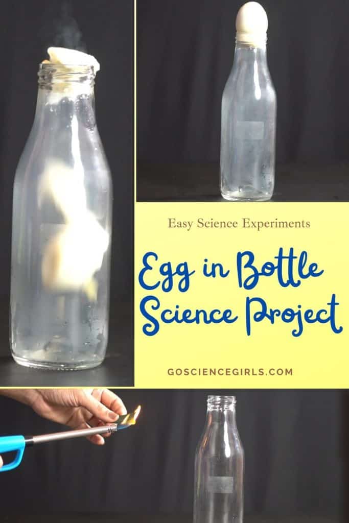 Egg in bottle science project