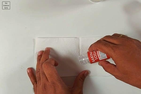 Put some baking soda in paper