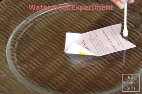 Water Boat Experiment - surface tension experiment