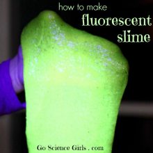 How to make Fluorescent Slime that Glows!