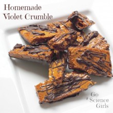 Homemade Violet Crumble {a delicious edible science project}