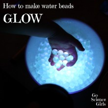 How to make water beads GLOW!